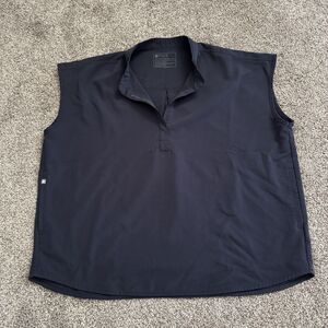 FIGS Rafaela Oversized Scrub Top WXXSW1003 Quiet Navy Women's Size XL